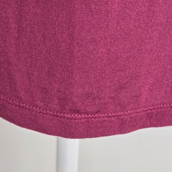 🎄 Victoria Secret PINK EUC Soft long sleeve tie front top XS dark pink Bayberry - Picture 8 of 14